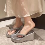 Women’s Height-enhancing thick-soled flip-flops shoes