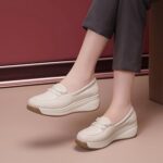 Genuine Leather Thick-Soled Comfortable Shoes