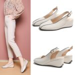 Wedge Heel Closed Toe Sandals